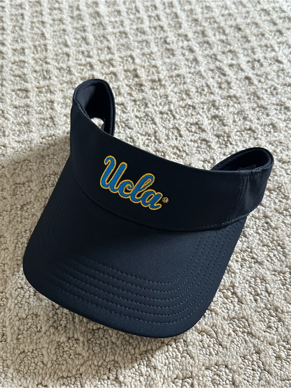 UCLA Black Visor with Gold & Blue Embroidered Logo